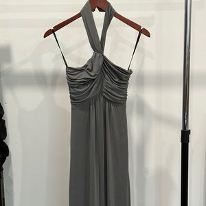 Bebe gray maxi dress